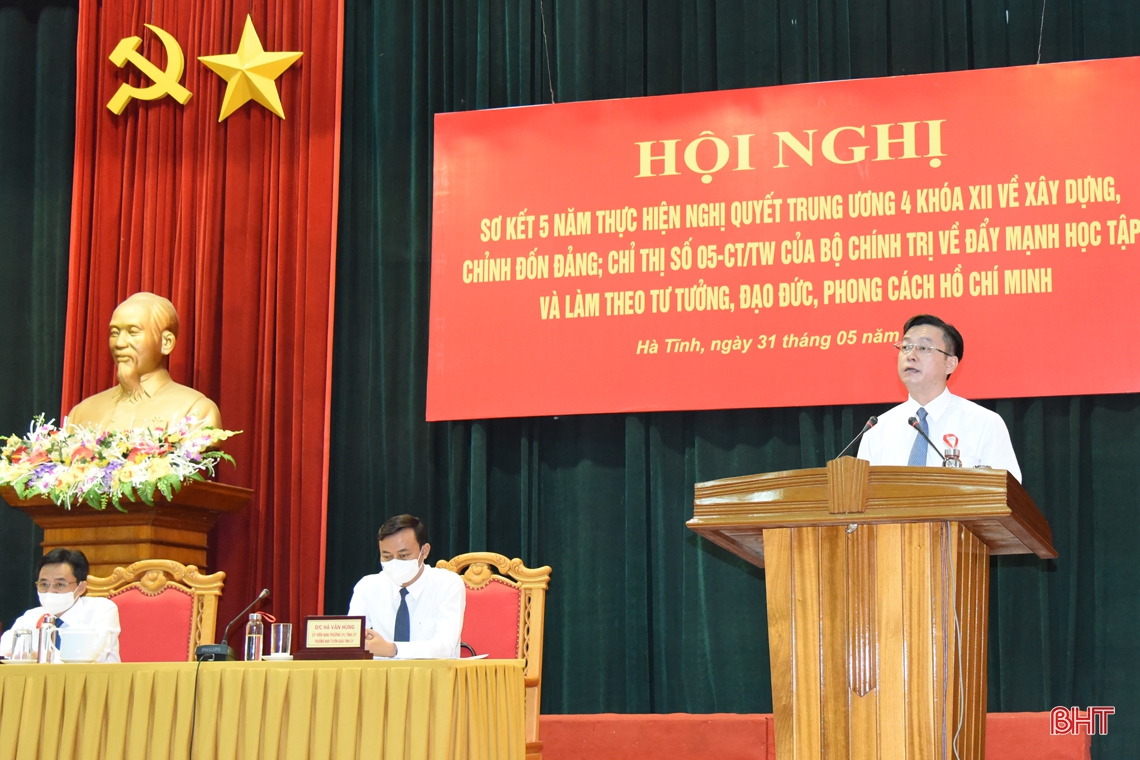 Hà Tĩnh tiếp tục triển khai nghiêm túc, hiệu quả Nghị quyết Trung ương 4 gắn với Chỉ thị 05 của Bộ Chính trị
