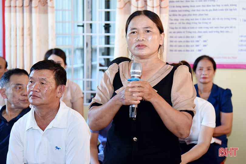 Cử tri Nguyễn Thị Tâm (xã Thạch Hội) kiến nghị nội dung liên quan đến cấp giấy chứng nhận quyền sử dụng đất.