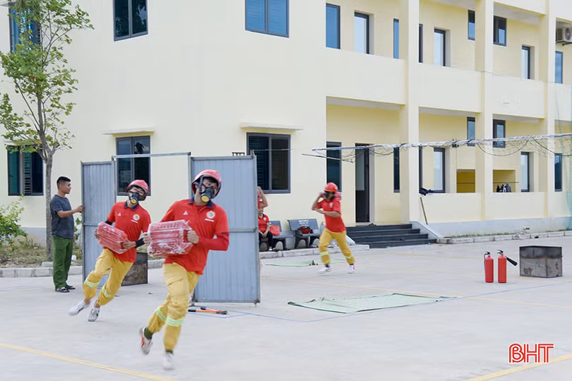 Để có kết quả thi tốt nhất, các đội thi phải tích cực tập luyện (ảnh tư liệu).