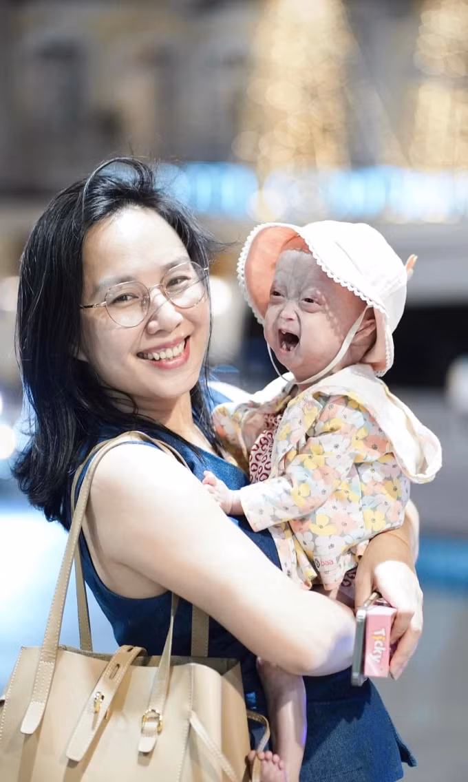 Chị Mai và bé Gạo vào Tết 2024. Ảnh: Nhân vật cung cấp
