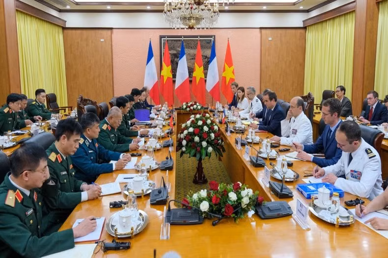 Quang cảnh cuộc hội đàm.