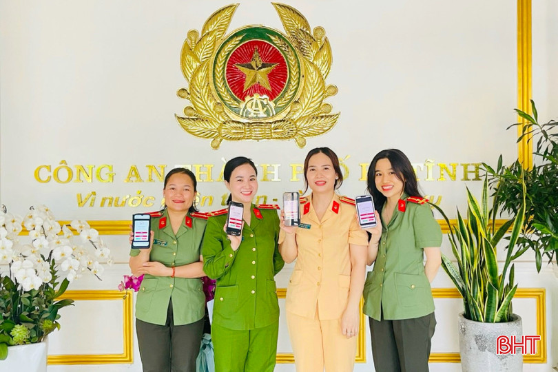Công an TP Hà Tĩnh hưởng ứng cuộc thi.