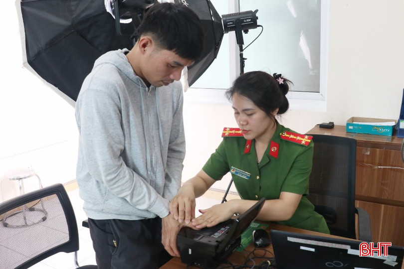 Tại Hà Tĩnh, tỷ lệ công dân từ đủ 14 tuổi trở lên thu nhận cấp CCCD đạt tỷ lệ 96%.