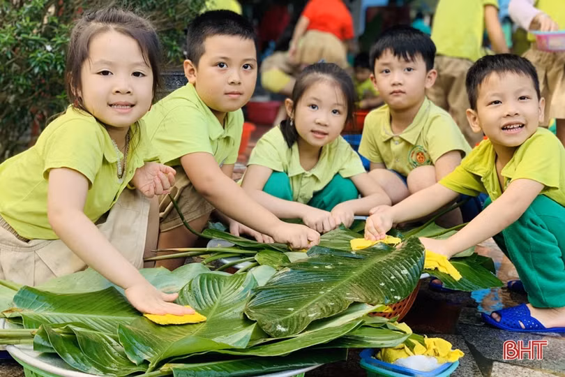 Học sinh mầm non Trí Đức vui hội chợ chào xuân 2020