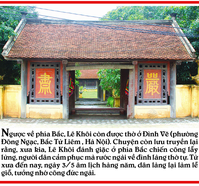 Lê Khôi - bậc nhân thần nhiều nơi thờ tự