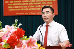 Tập trung hoàn thiện Báo cáo chính trị Đại hội đại biểu Đảng bộ phường Hoành Sơn
