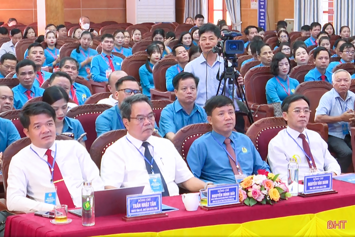 Đại hội Công đoàn cấp huyện đầu tiên nhiệm kỳ 2023 - 2028 ở Hà Tĩnh
