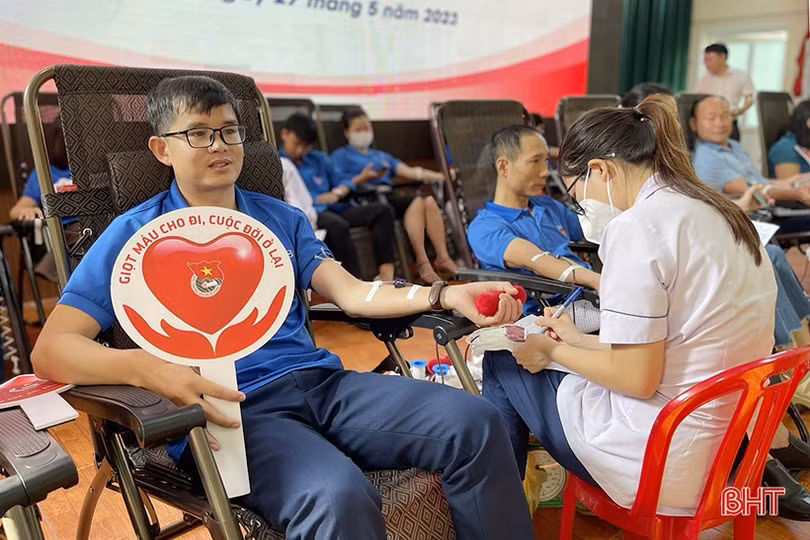 Thu 217 đơn vị máu tại Ngày hội hiến máu tình nguyện lần thứ I, năm 2023