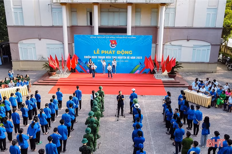 Tuổi trẻ TP Hà Tĩnh, Nghi Xuân ra quân Chiến dịch Thanh niên tình nguyện hè 2023