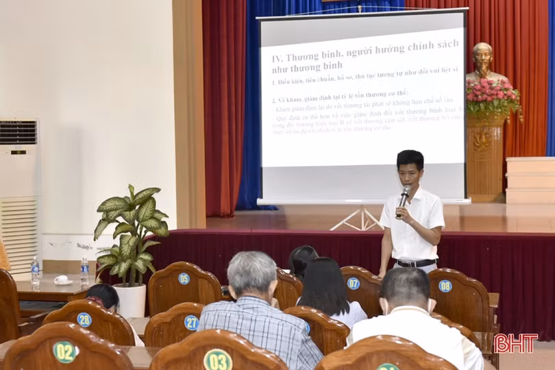 Tập huấn, hướng dẫn giải quyết chính sách cho người có công ở Can Lộc