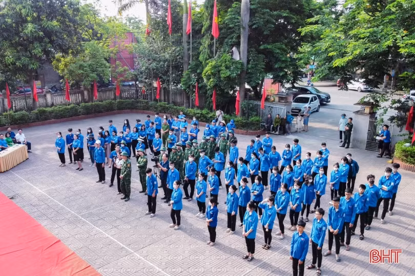 Tuổi trẻ TP Hà Tĩnh, Nghi Xuân ra quân Chiến dịch Thanh niên tình nguyện hè 2023