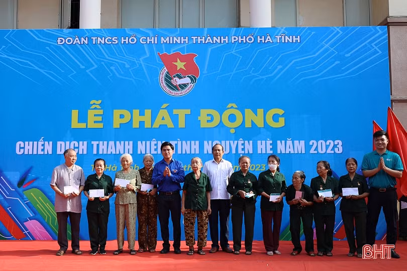 Tuổi trẻ TP Hà Tĩnh, Nghi Xuân ra quân Chiến dịch Thanh niên tình nguyện hè 2023