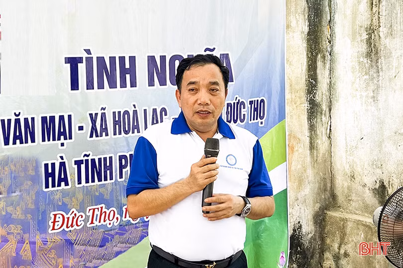 CLB Doanh nhân Hà Tĩnh phía Nam hỗ trợ xây nhà tình nghĩa ở Đức Thọ