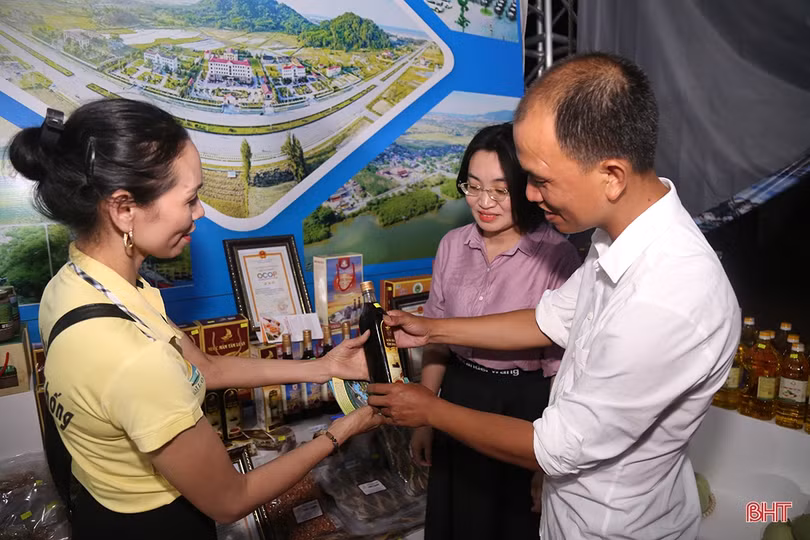 Hà Tĩnh giới thiệu các sản phẩm chủ lực tại hội nghị công bố Quy hoạch tỉnh và xúc tiến đầu tư