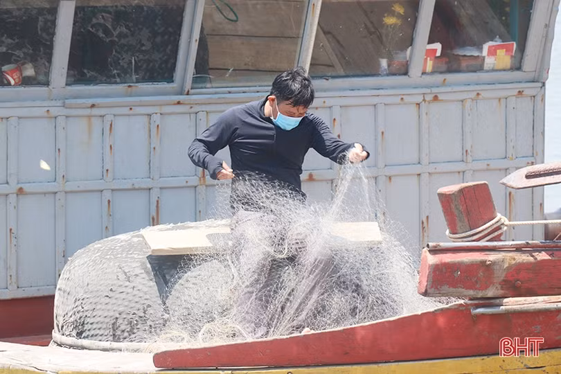 Ngư dân vùng biển Hà Tĩnh sẵn sàng gác những chuyến ra khơi để làm tròn nghĩa vụ công dân ảnh 2 Ngư dân vùng biển Hà Tĩnh sẵn sàng gác những chuyến ra khơi để làm tròn nghĩa vụ công dân