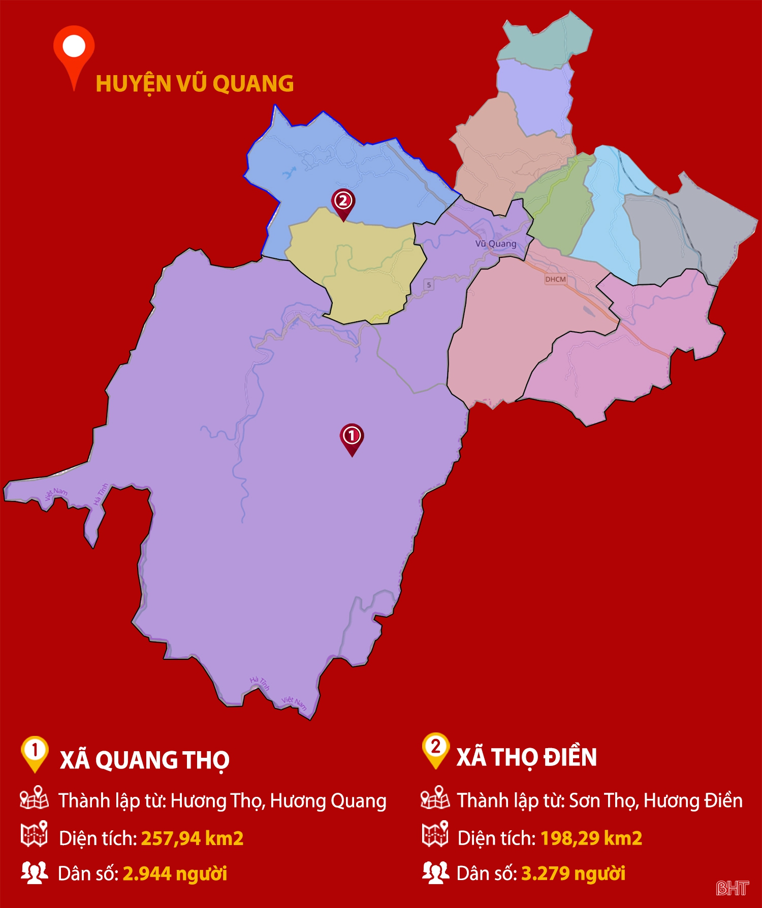 Chi tiết 34 xã, phường, thị trấn mới của Hà Tĩnh sau sắp xếp