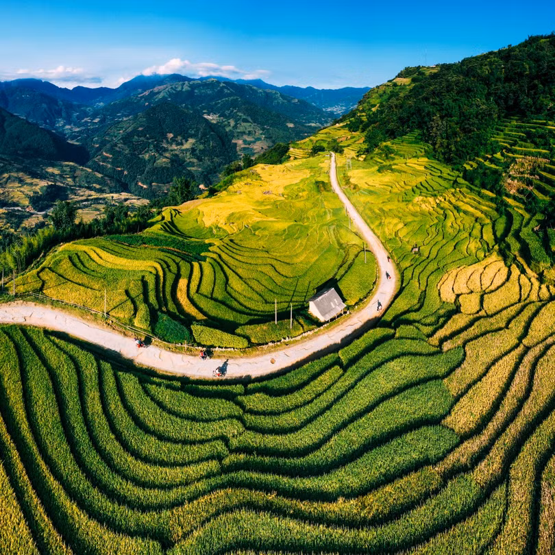 “Mùa vàng” Y Tý nhìn từ camera bay