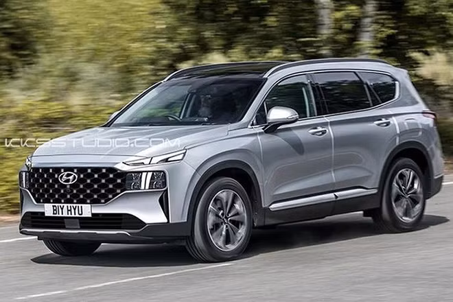 Ngắm Hyundai Santa Fe 2021 dự kiến ra mắt cuối tháng 5