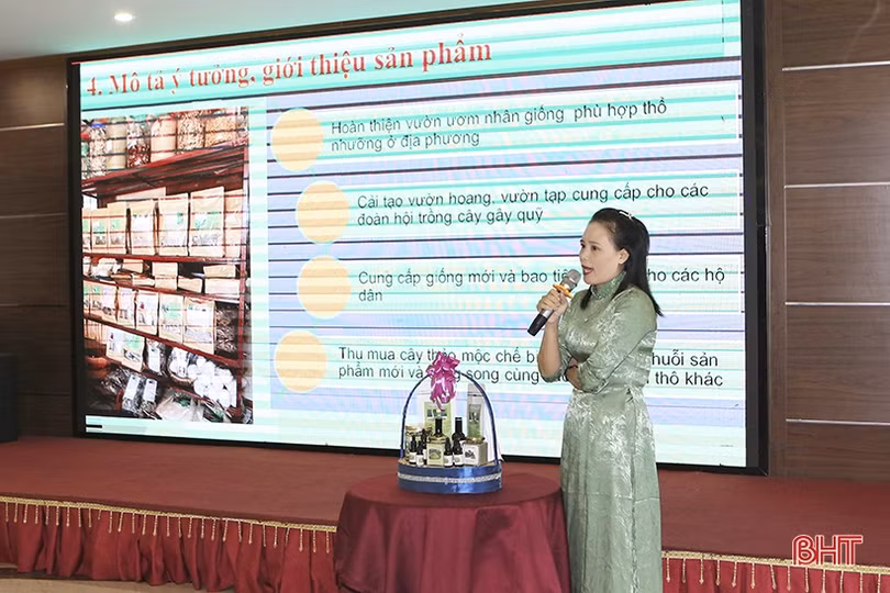 11 tác giả tranh tài tại vòng chung kết Cuộc thi Ý tưởng khởi nghiệp của phụ nữ Hà Tĩnh