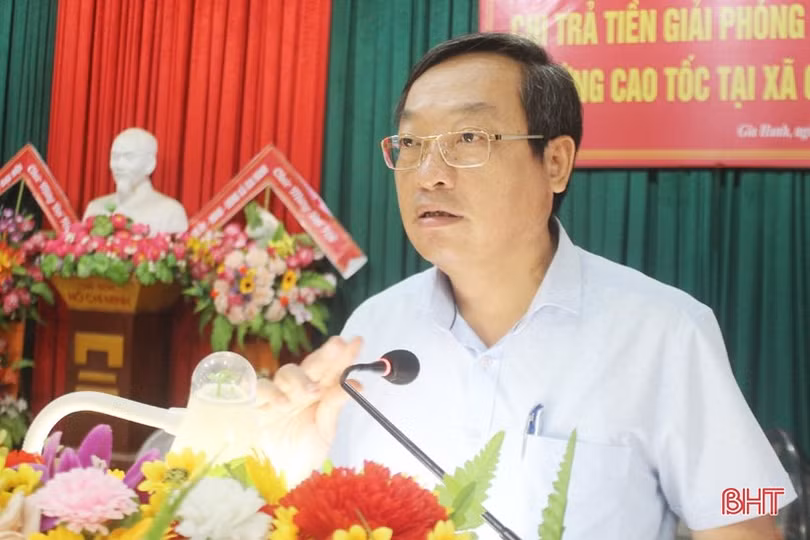 Can Lộc chi trả tiền bồi thường GPMB cao tốc Bắc - Nam