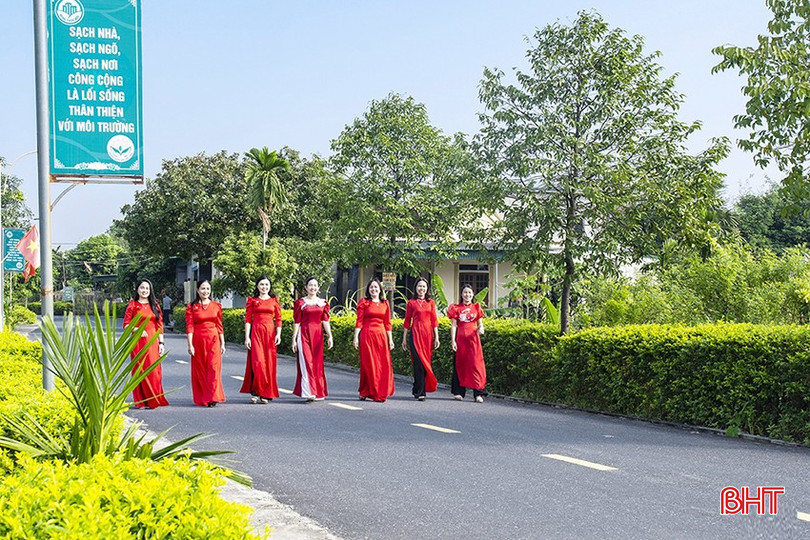 Một góc nông thôn mới xã Cẩm Vịnh (Cẩm Xuyên).