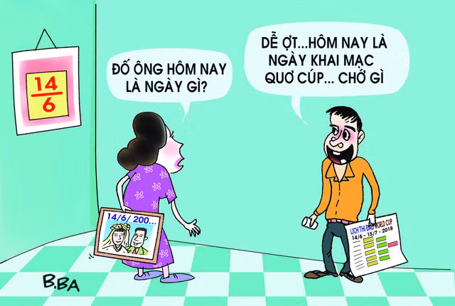 Hí họa mùa World cup: “Người ấy” và tôi anh chọn ai?
