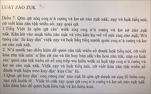 bo gd dt khong du kien ap dung phuong an nao cai tien chu viet