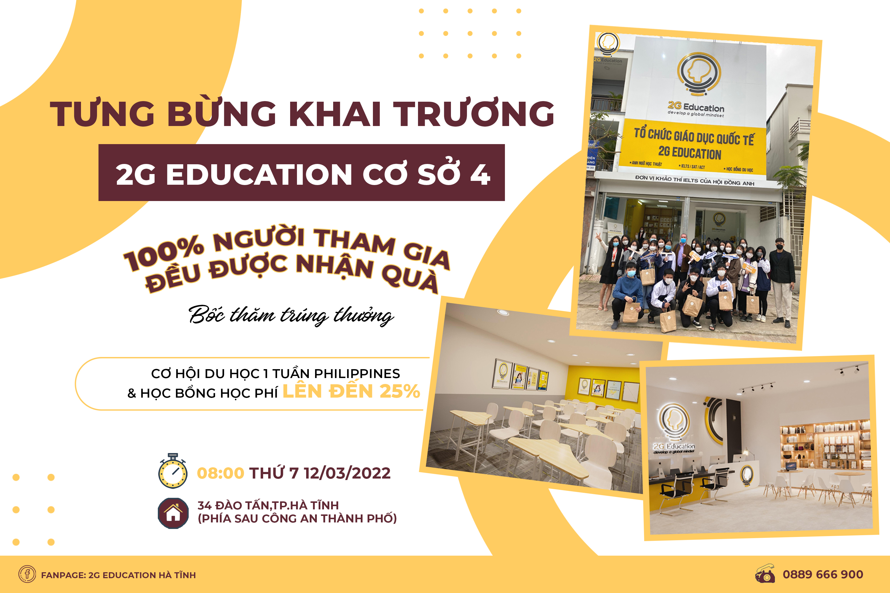 Trường Anh ngữ 2G Education khai trương tại TP Hà Tĩnh
