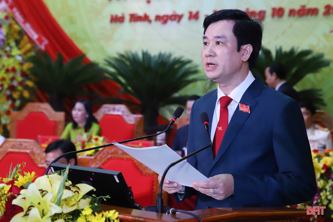 Toàn cảnh Đại hội Đảng bộ Hà Tĩnh lần thứ XIX, nhiệm kỳ 2020 - 2025