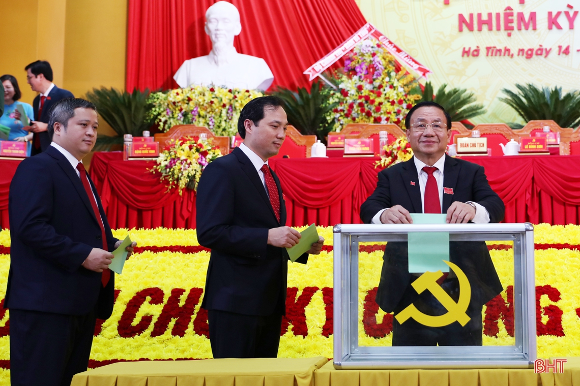 Công bố kết quả bầu Ban Thường vụ, Bí thư Tỉnh ủy và các Phó Bí thư Tỉnh ủy Hà Tĩnh
