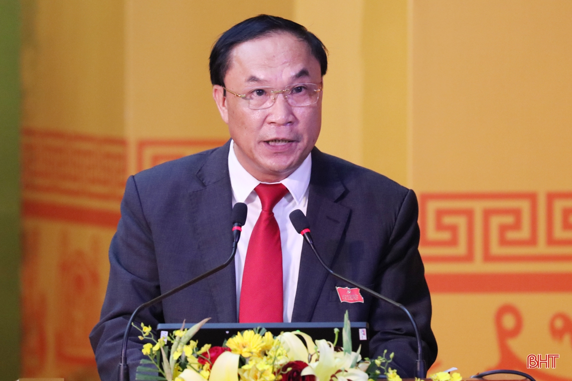 Toàn cảnh Đại hội Đảng bộ Hà Tĩnh lần thứ XIX, nhiệm kỳ 2020 - 2025