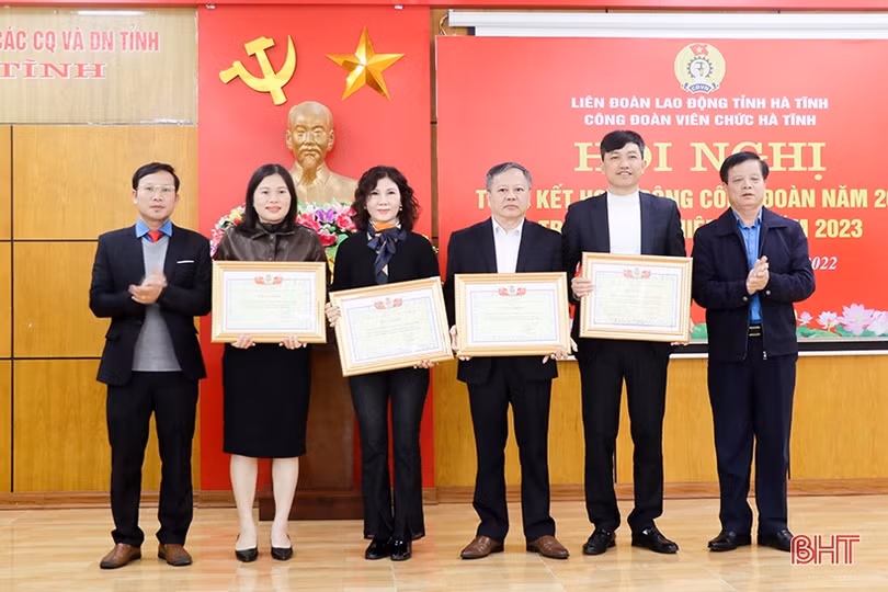Công đoàn Viên chức Hà Tĩnh hoàn thành xuất sắc 26/26 chỉ tiêu kế hoạch