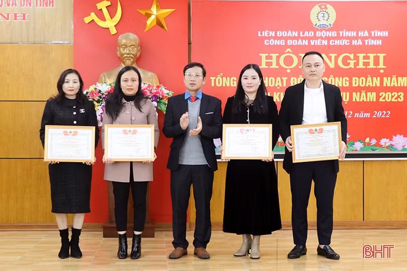Công đoàn Viên chức Hà Tĩnh hoàn thành xuất sắc 26/26 chỉ tiêu kế hoạch
