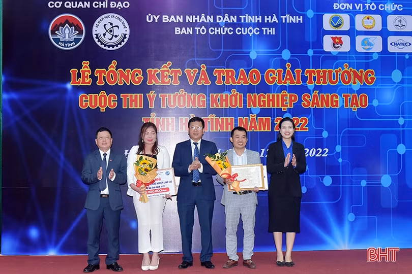 Trao giải Cuộc thi Ý tưởng khởi nghiệp sáng tạo tỉnh Hà Tĩnh 2022