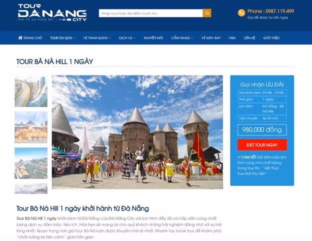 Tham khảo tour du lịch Đà Nẵng giá rẻ tại website tourdanangcity.vn