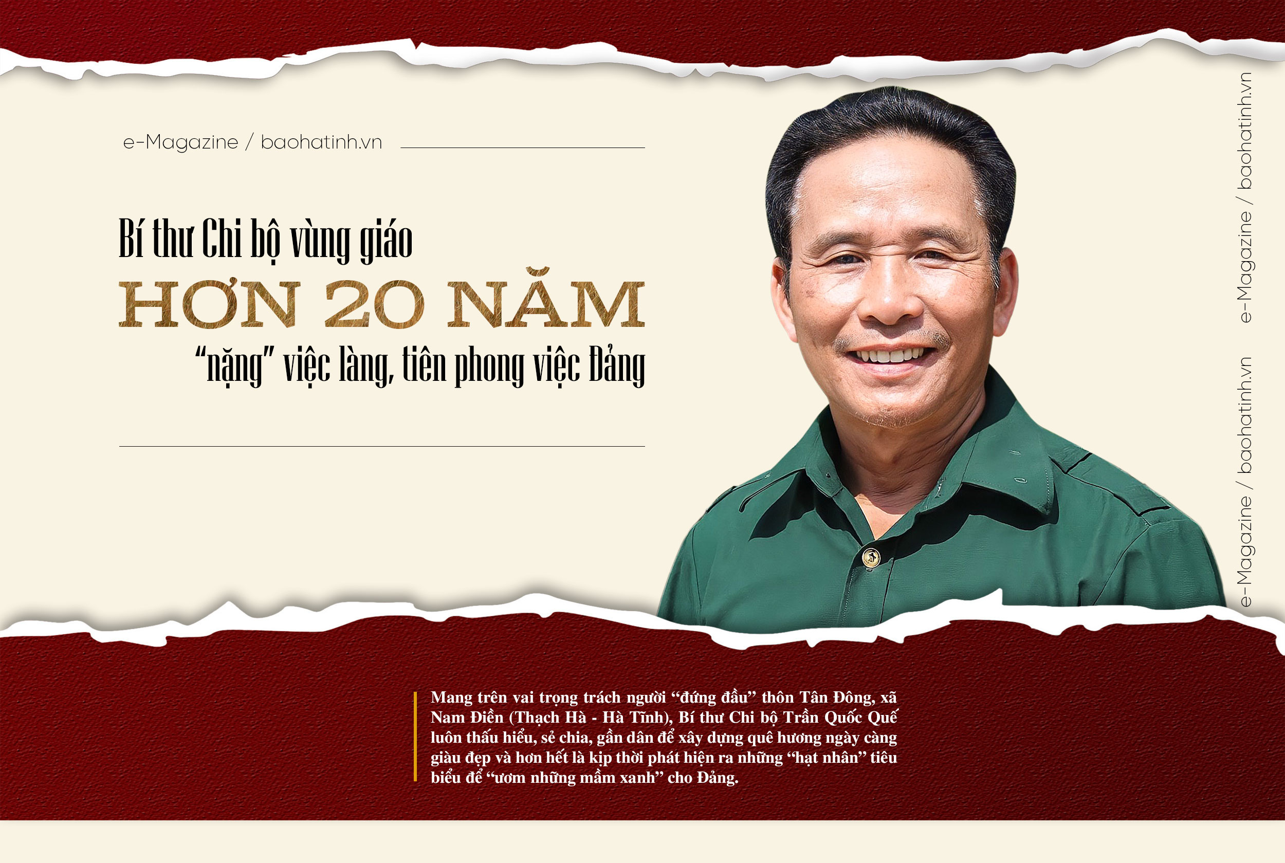 Bí thư chi bộ vùng giáo hơn 20 năm “nặng” việc làng, tiên phong việc Đảng