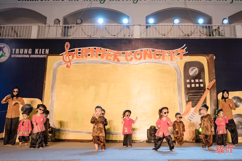 Học sinh Trường Mầm non Trung Kiên chào hè với “Summer Concert”