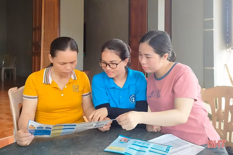Bảo hiểm xã hội Vũ Quang dẫn đầu Hà Tĩnh về cài đặt VssID