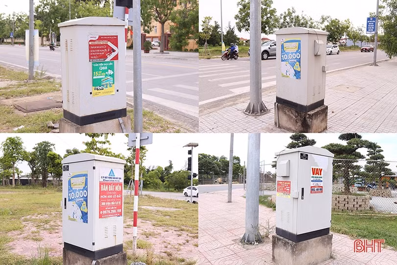 “Rác” quảng cáo tràn lan khắp phố phường Hà Tĩnh