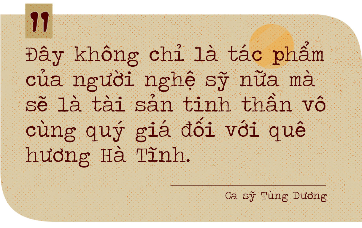 Tôi đã hát về Hà Tĩnh bằng sự yêu thương và bằng niềm tin sẽ được yêu thương