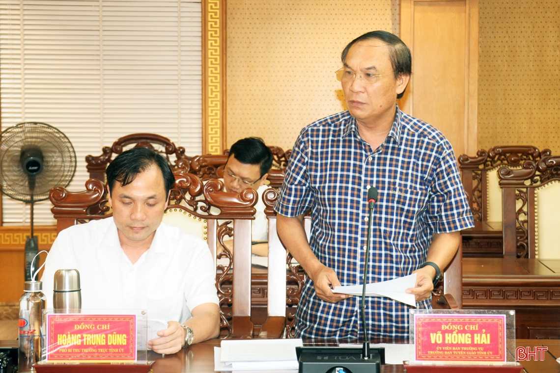 Ưu tiên tham luận về xây dựng Đảng tại Đại hội Đảng bộ tỉnh Hà Tĩnh lần thứ XIX