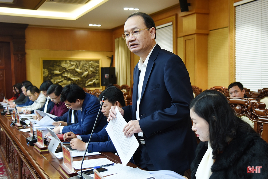 Xây dựng các chỉ tiêu năm 2021 bám sát Nghị quyết Đại hội Đảng bộ tỉnh Hà Tĩnh lần thứ XIX