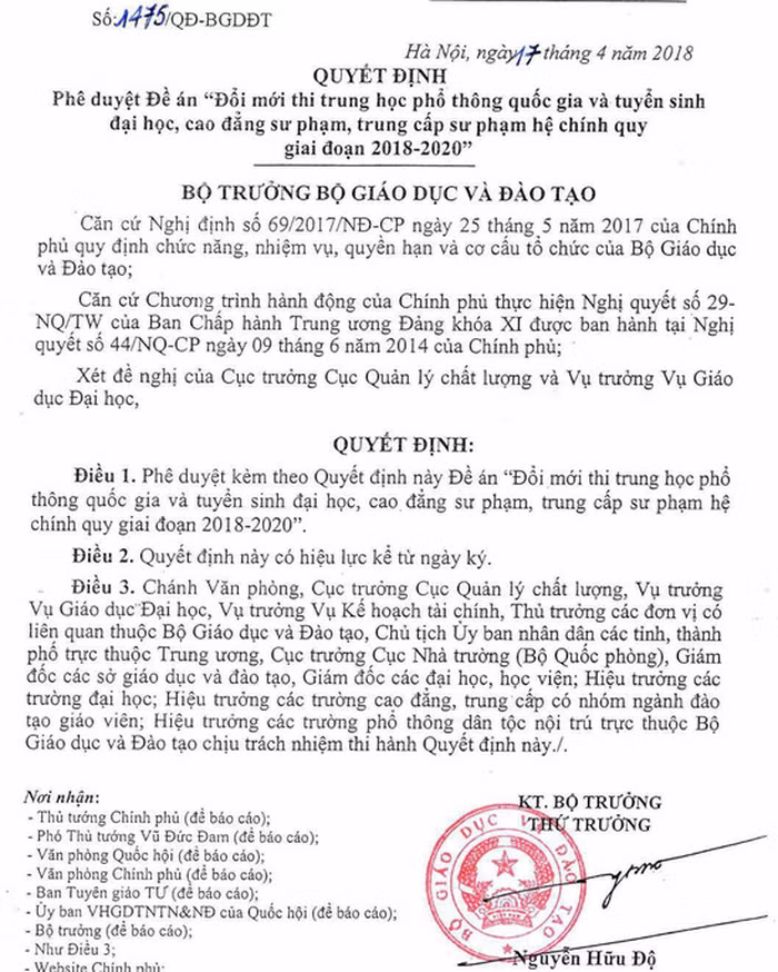 thu hoi de an doi moi thi thpt quoc gia 750 ti