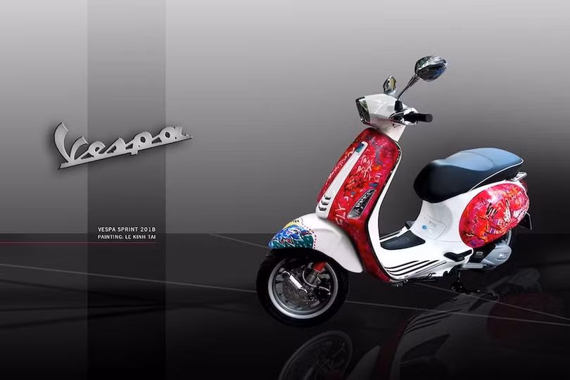 vespa sprint gia gan 600 trieu dong lap ky luc xe scooter dat nhat viet nam