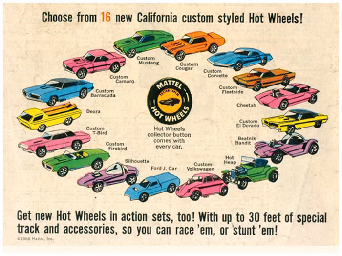 hot wheels lam 6 ty chiec xe do choi trong 50 nam qua