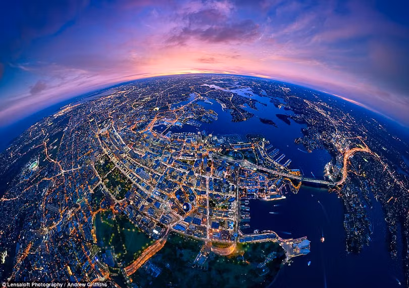 Loạt ảnh chụp New York, London, Sydney từ trên cao đẹp đến choáng ngợp
