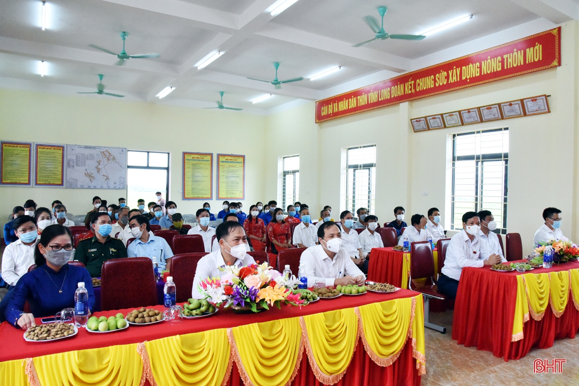 Bí thư Tỉnh ủy Hà Tĩnh dự khánh thành nhà văn hóa cộng đồng kết hợp tránh bão, lũ ở huyện Kỳ Anh