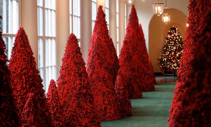 Giáng sinh tràn ngập Nhà Trắng dù gần tháng nữa mới đến Noel