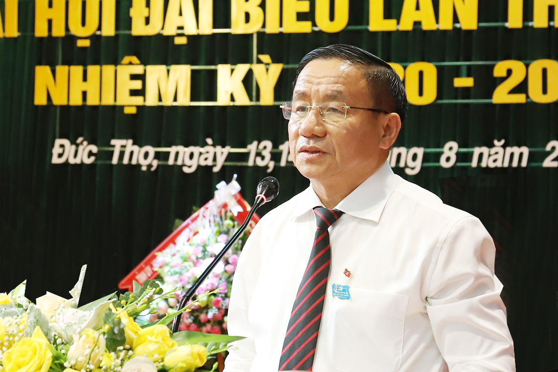 Đồng chí Trần Quang Tuấn được bầu giữ chức Bí thư Huyện ủy Đức Thọ
