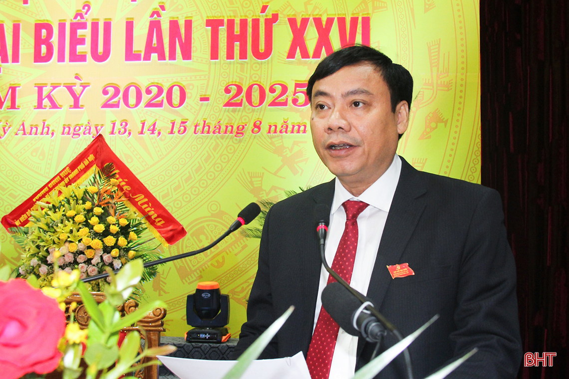 Bầu 36 đồng chí vào Ban Chấp hành Đảng bộ huyện Kỳ Anh nhiệm kỳ 2020-2025